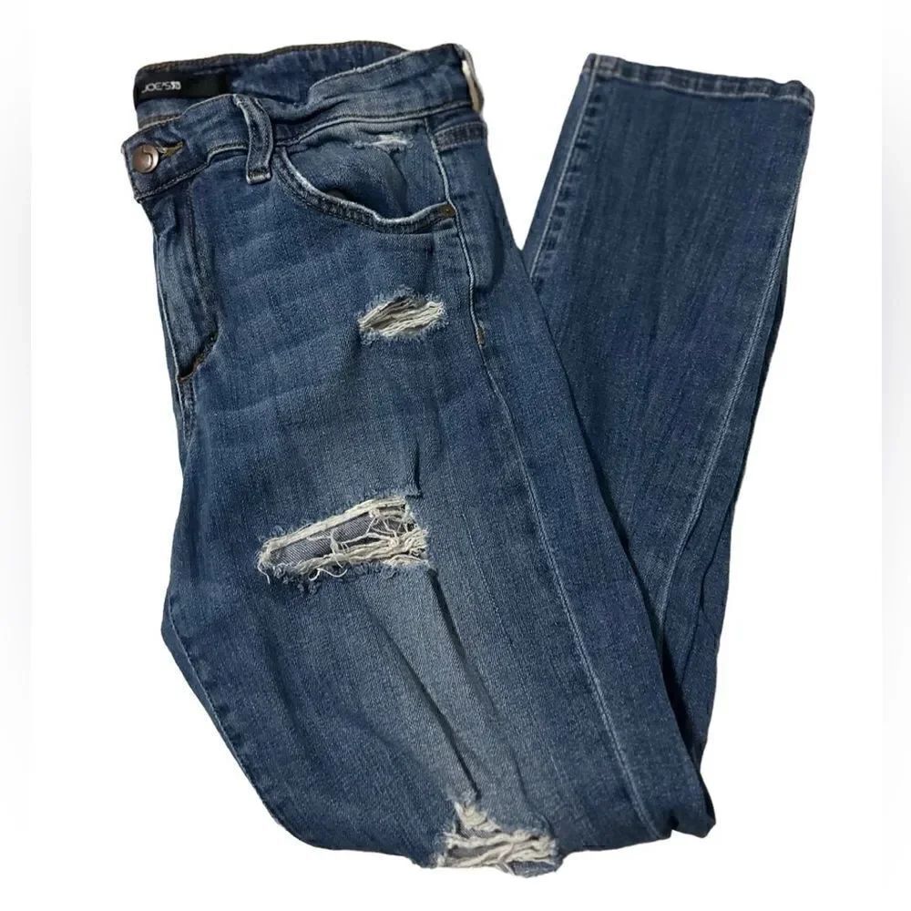 Joes jeans distressed size 27 slim crop